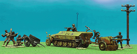 German Sd. Kfz. 251/1 and 75mm PaK 40, 1:72, Forces of Valor 