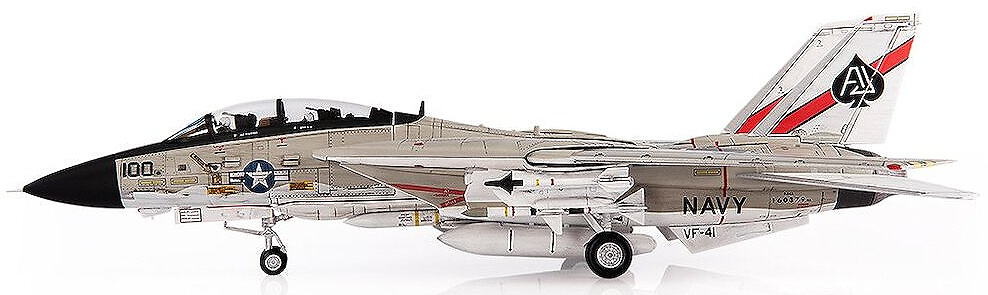 Grumman F14A Tomcat, U.S. NAVY VF-41 Black Aces, 1978, 1:72, JC Wings 