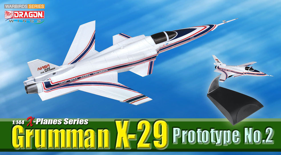 Grumman X-29, Prototype No.2 Phase 2, Test Programme, 1:144, Dragon Wings 