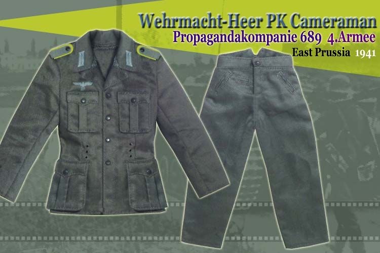 Gunter Metzger, Wehrmacht-Heer PK Cameraman, Propagandakompanie 689, Prusia, 1941, 1/6, Dragon Figures 