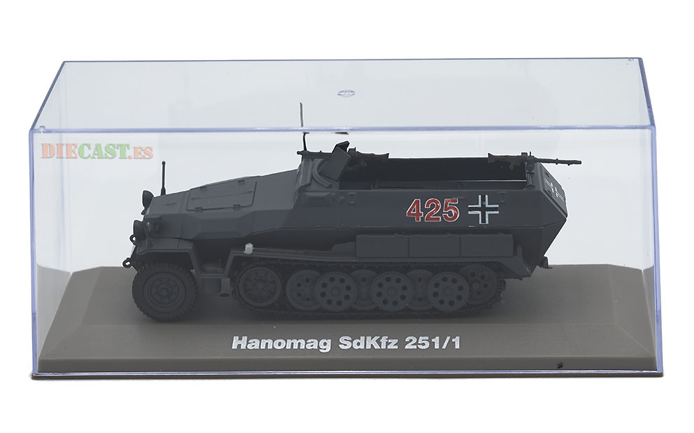 Hanomag SdKfz 251/1, Armored Half-track, Germany, 1939-45, 1:43, Atlas 