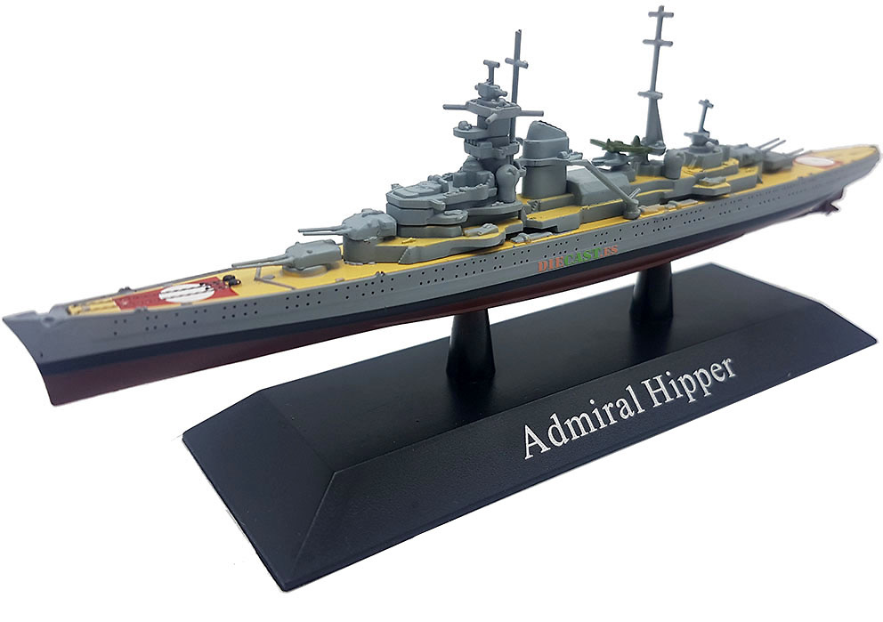 Heavy Cruiser Admiral Hipper, Kriegsmarine, 1939, 1: 1250, DeAgostini 