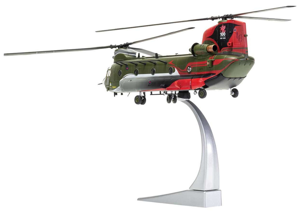 Helicóptero Boeing Chinook HC.4 ZA712, RAF No.18 (B) Squadron, 100 Años de la RAF, 1:72, Corgi 