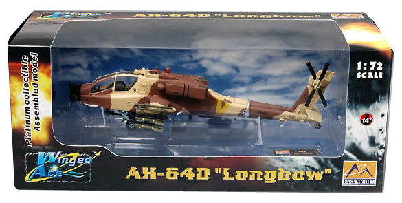 Helicopter AH-64D, No966, Israeli Air Force, 1:72, Easy Model 
