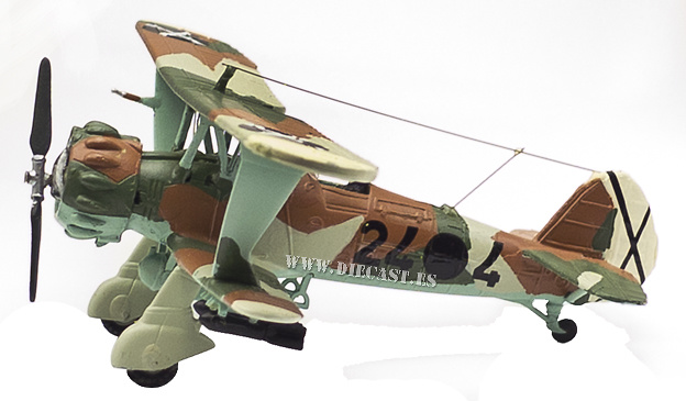 Henschel Hs 123A Biplane, Condor Legion, Spanish Civil War, 1937, 1:72, Agostini Planet 