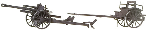 Howitzer 10.5 cm. leFH 18 M, 1939-45, 1:87, Preiser 