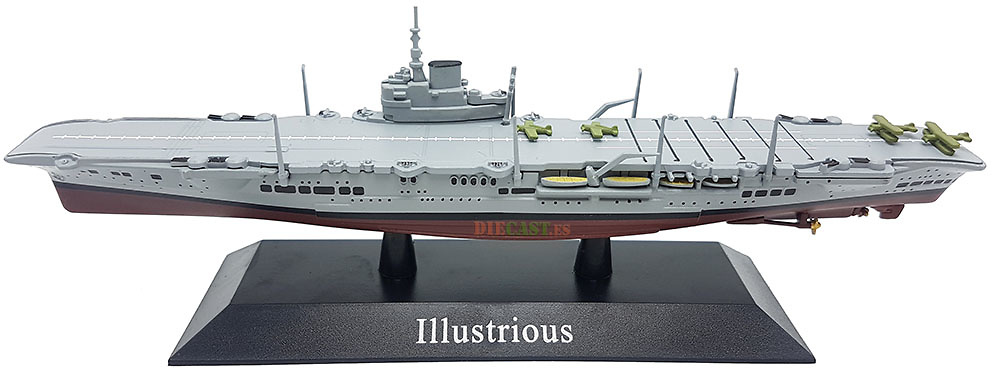 military boat WS8 HMS Illustrious Aircraft Carrier 1:1250 battleship IXO 
