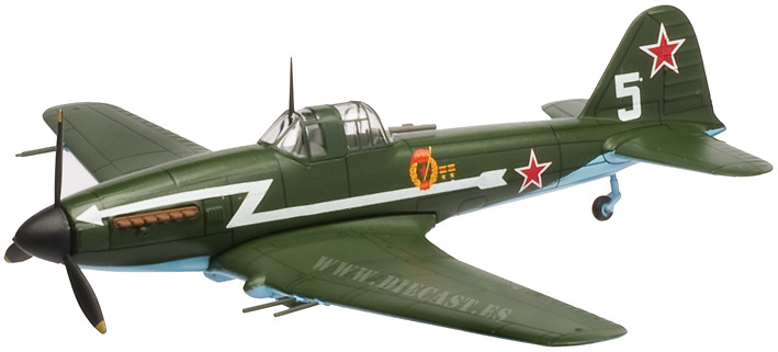 Die cast 1/72 Modellino Aereo Aircraft Ilyushin IL-10 URSS 