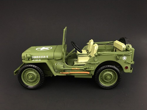 Jeep US Army, (verde), 2ª Guerra Mundial, 1:18, American Diorama 