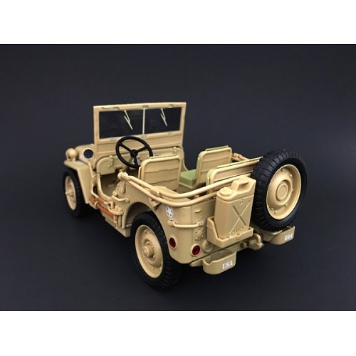 Jeep US Army, desert color, World War II, 1:18, American Diorama 