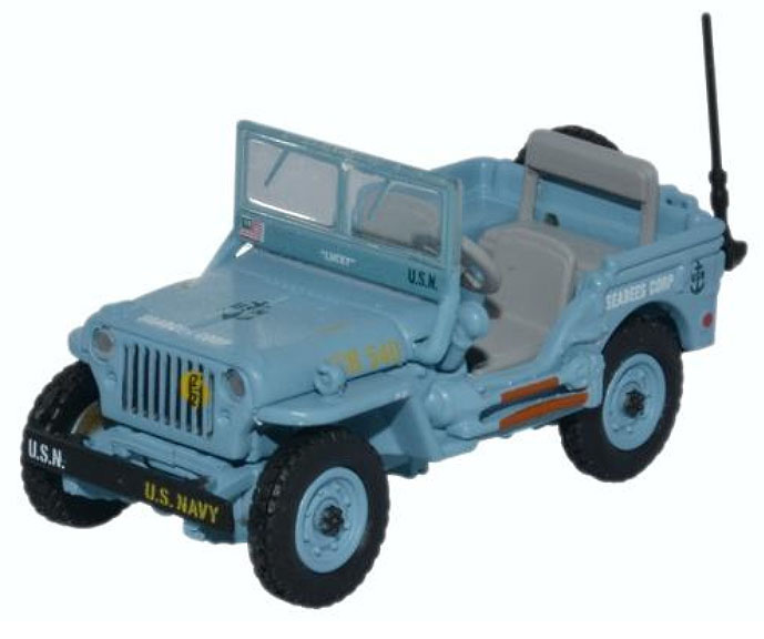 Jeep Willy MB, US Navy Seabees, 1:76, Oxford 
