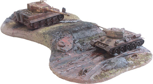 Kursk Diorama - T-34 & Tiger Tank, 1:50, Corgi 