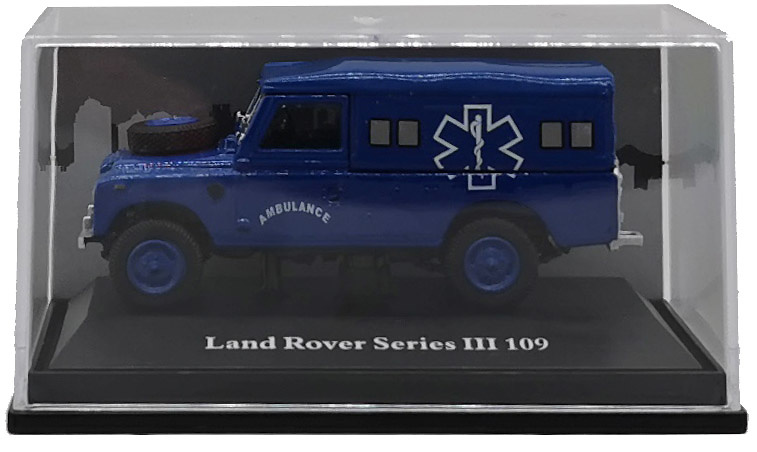 Land Rover 109 Serie III, Capota de lona, Ambulancia, 1:72, Cararama 