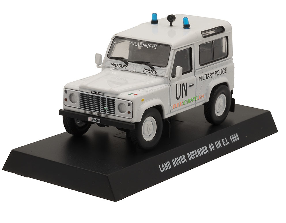 Land Rover Defender 90, UN, Policía Militar, 1998, 1/43, Colección Carabinieri 