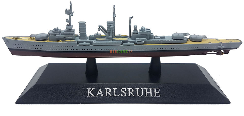 Light Cruiser Karlsruhe, Kriegsmarine, 1927, 1: 1250, DeAgostini 