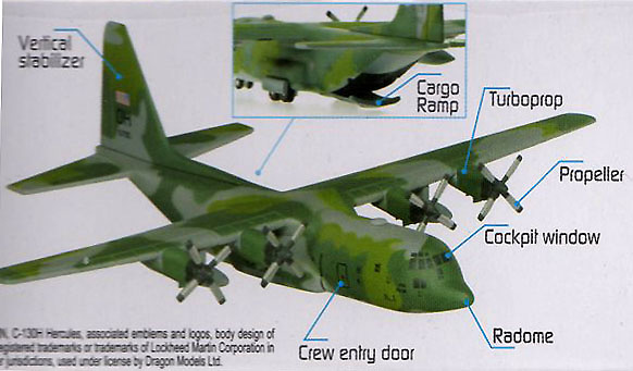 Lockheed C-130 Hercules  Jet Age Military Aircraft Atlas editions 1-400 scale 