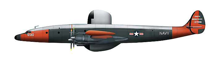 Lockheed EC-121K Warning Star Diecast Model USN Pacific Missile Range, #137890, NAS Point Magu, CA, 1962, 1:200, Hobby Master 