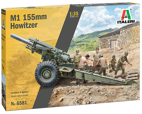 M1 155mm Howitzer, 1:35, Italeri 6581