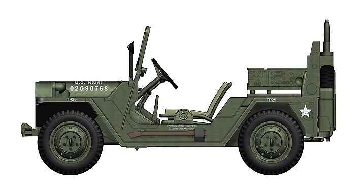 M151A2 MUTT US ARMY 02G90768, Vietnam War, 1:48, Hobby Master 