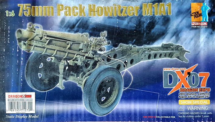M1A1 75 mm. Pack Howitzer, 1:6, Dragon Figures 