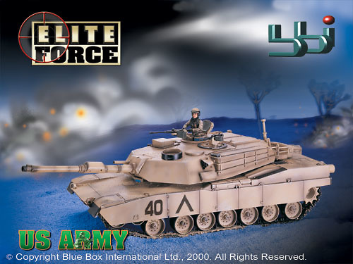 M1A1 ABRAMS TANK, 1:18, Elite Force 