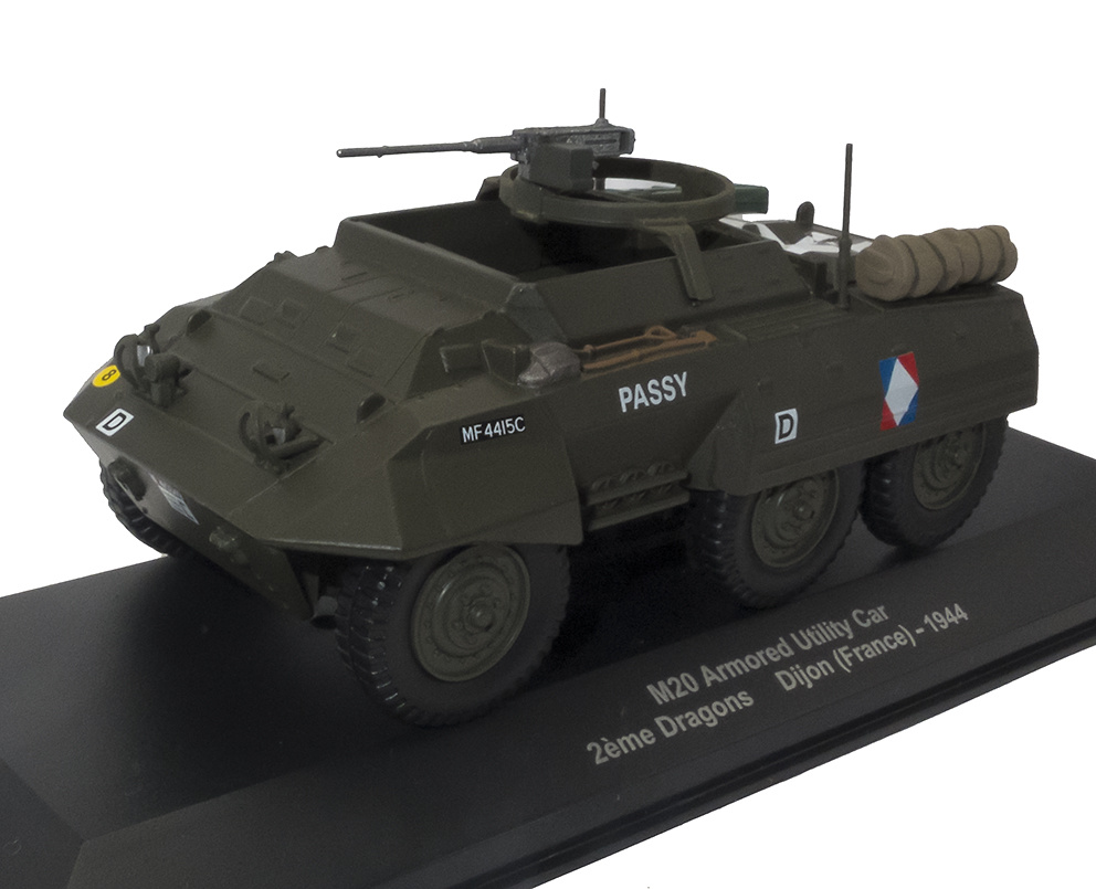 M20 Armored Utility Car, 2ème Dragons, Dijon, Francia, 1944, 1:43, Atlas 