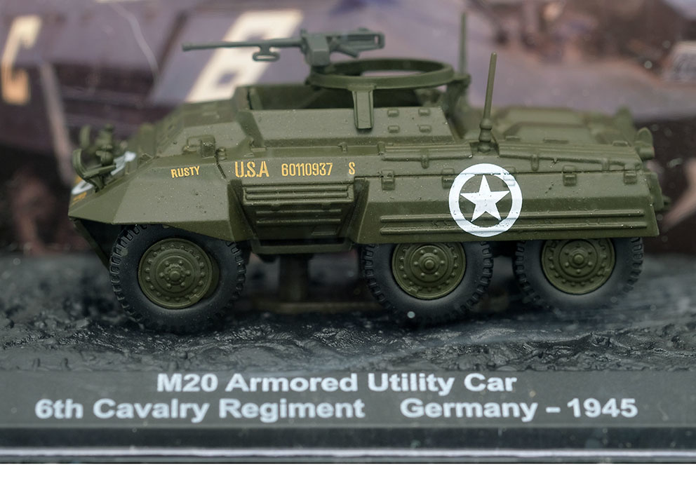 M20 Armored Utility Car, 6th Cavalry Regiment, Alemania, 1945, 1:72, Altaya 