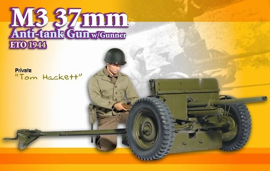 M3 37mm Anti-Tank Gun w/Gunner ETO 1944, 