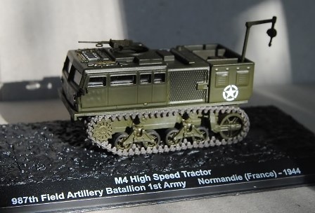 M4 High Speed Tractor, 987th Field Artillery Bataillon 1st Army, Normandie (France) 1944,1:72, Altaya 
