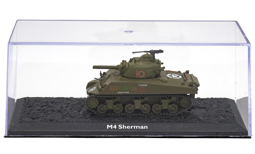 Atlas Ultimative Tank 1/72 Druckguss Us Army Zweiter Weltkrieg M4 Sherman 