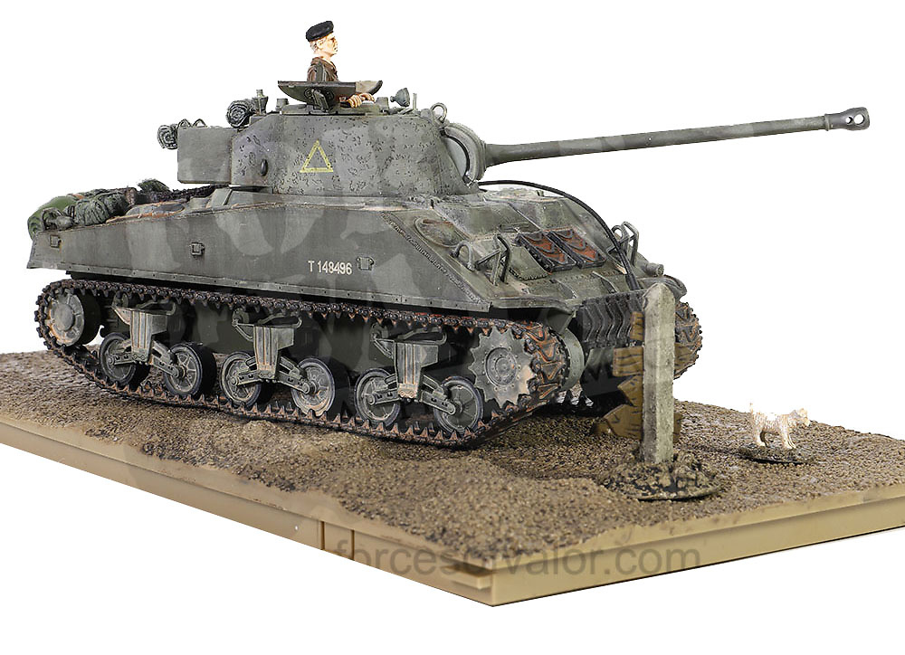 M4 Sherman Firefly, British Army 8th Armored, Bgd 13/18th Hussars, Normandy, D-Day, , 1:32, Forces of Valor 