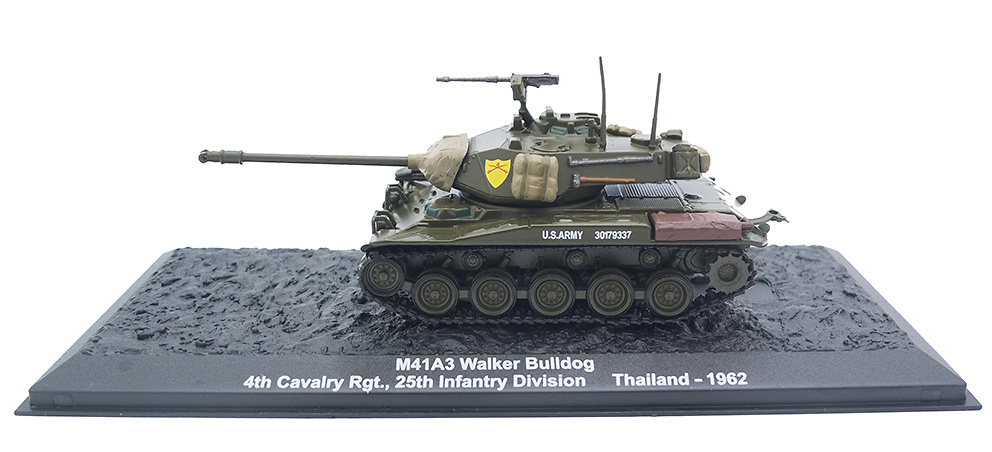 M41A3 Walker Bulldog, 4th Cavalry, 25th Infantry Division, Tailandia, 1962, 1:72, Altaya 