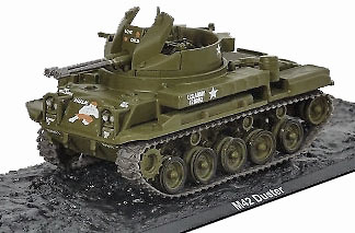 1969-Scale 1/72 usc1\a Die cast tank m42 Duster US Army LAI KHE Vietnam 