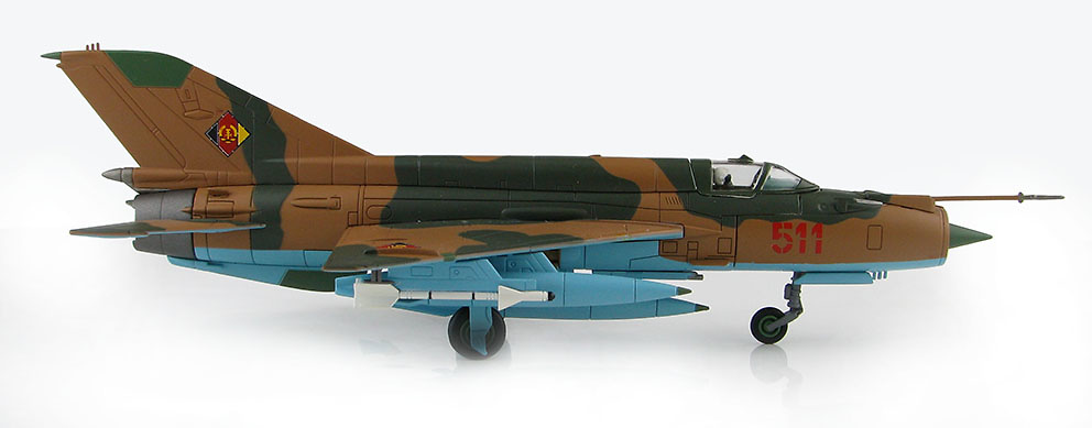 MIG-21MF Fishbed 551(23+16), JG-1, NVA, Alemania Oriental, 1/72, Hobby Master 
