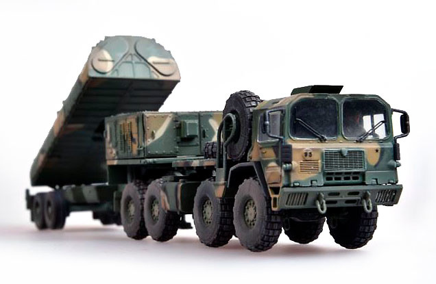 Man M1014 truck with Tractor & BGM-109G Gryphon with Cruise Missile, NATO, 1991, 1:72, Modelcollect 