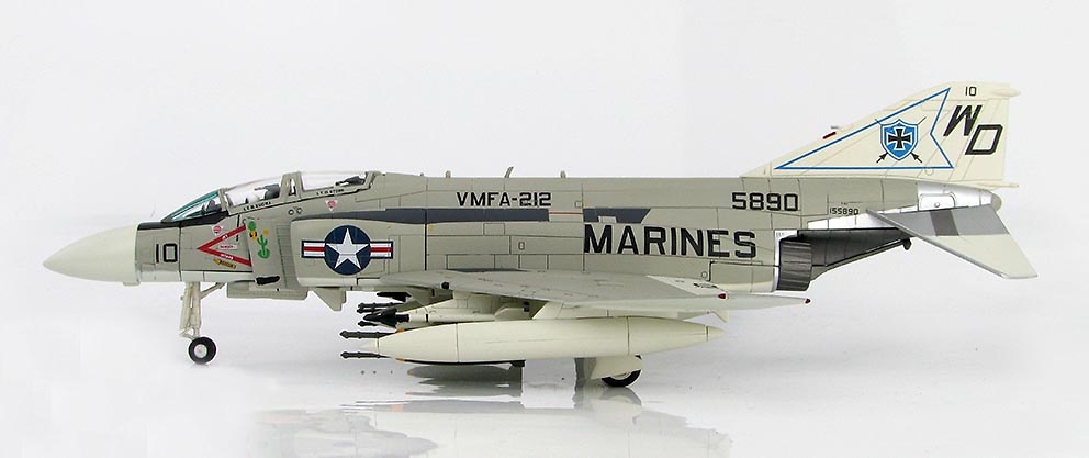 McDonnell Douglas F-4J Phantom 155890, VMFA-212, USMC, circa 1970s, 1:72, Hobby Master 