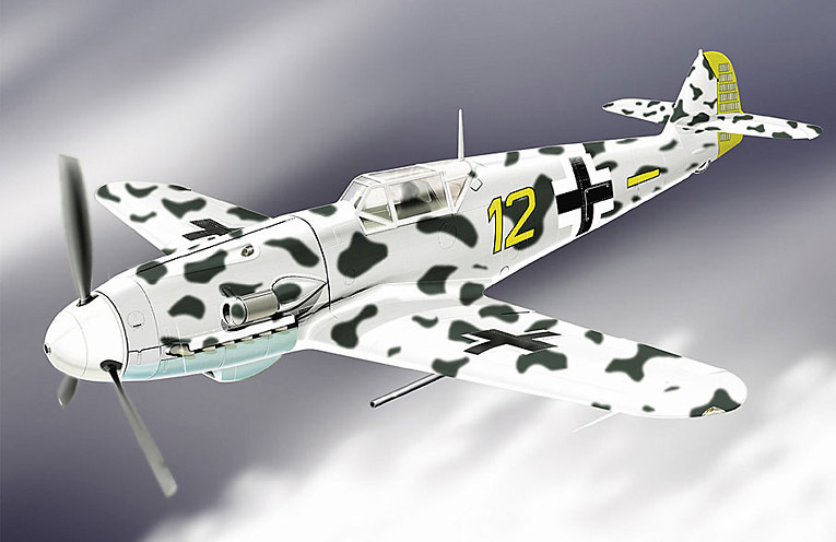 Me 109G (Luftwaffe VI/JG 5) Winter Camo, 1:48, Franklin Mint 