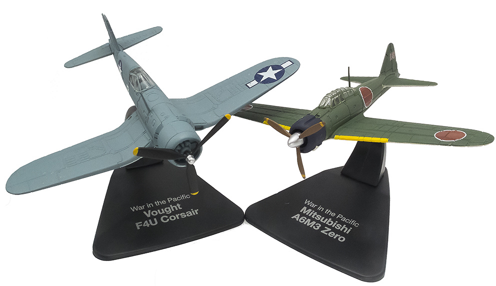 Details about   Atlas Twin boxed Set Corsair V A6M3Zero War in the Pacific. 