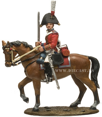 Officer, British 5th Dragoon Guards, 1812, 1:30, Del Prado 