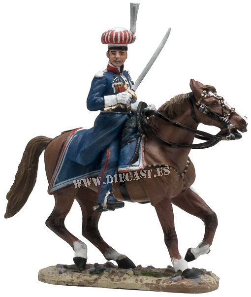 Officer, French Krakus Cossacks, 1812, 1:30, Del Prado 