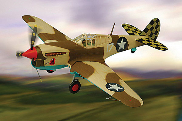 P-40 Warhawk P-40L, Sawtooth Apache, 1:48, Franklin Mint 