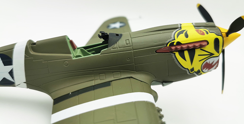 P-40E Warhawk, Aleutian Tigers, USAAF, 1:48, Franklin Mint 