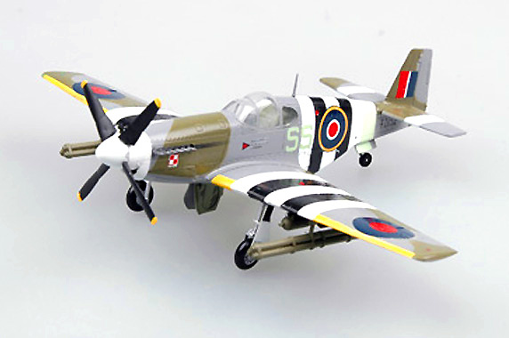 P-51B Mustang, RAF, FZ152, 1944, 1:72, Easy Models 