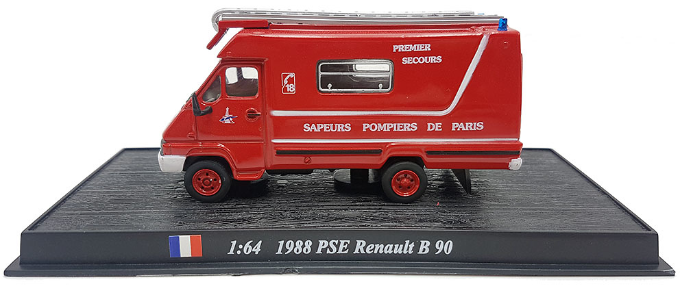 Fire Engine France 1988 PSE Renault B90 metal 1/72 Fire Vehicle Model car 