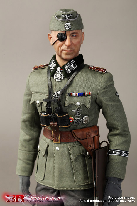 1/6 3Reich 3R DID WWII German Waffen-SS Das Reich Commander Paul Hausser GM642 