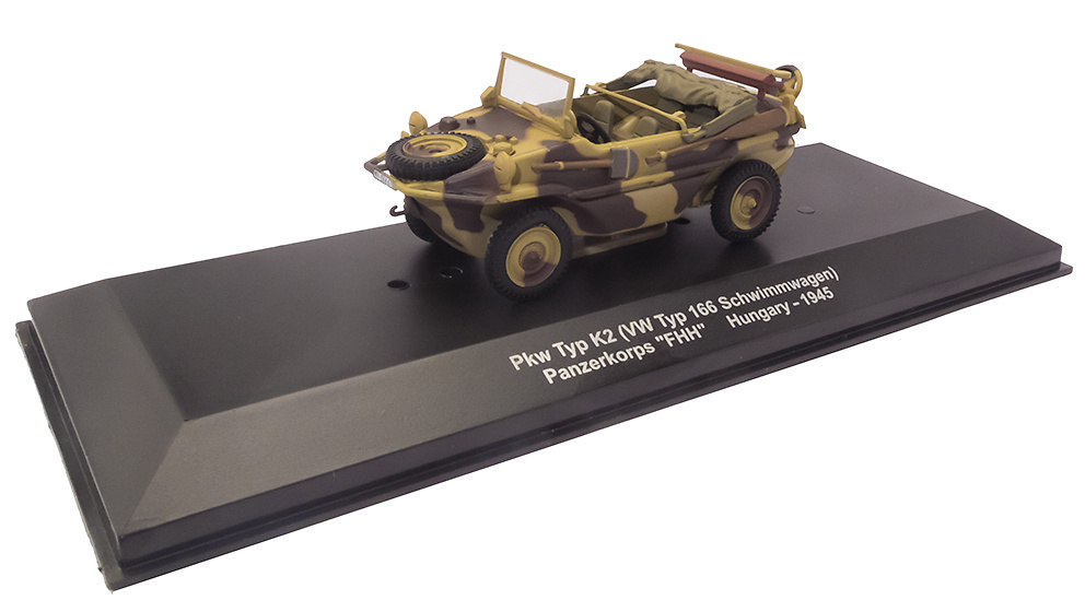 Pkw Typ K2 Vw Typ 166 Schwimmwagen Panzerkorps Fhh Hungary 1945 1 43 Atlas