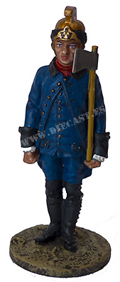 Pump Guard with fire-retardant suit, Parism 1786, Del Prado 