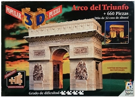 Puzzle 3D, Arco del triunfo, Popular 3D Puzzle 
