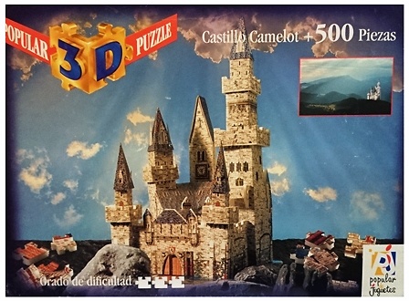 Puzzle 3D, Castillo Camelot, Popular 3D Puzzle 