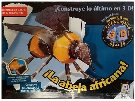 Puzzle 3D, La abeja africana, Popular Juguetes 